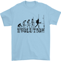 Evolution of Rugby Player Union Funny Mens T-Shirt Cotton Gildan Light Blue