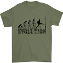 Evolution of Rugby Player Union Funny Mens T-Shirt Cotton Gildan Military Green