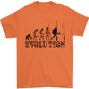 Evolution of Rugby Player Union Funny Mens T-Shirt Cotton Gildan Orange