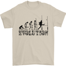 Evolution of Rugby Player Union Funny Mens T-Shirt Cotton Gildan Sand