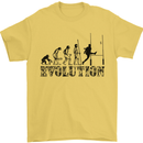 Evolution of Rugby Player Union Funny Mens T-Shirt Cotton Gildan Yellow