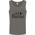 Evolution of Rugby Player Union Funny Mens Vest Tank Top Charcoal