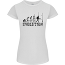 Evolution of Rugby Player Union Funny Womens Petite Cut T-Shirt White