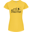 Evolution of Rugby Player Union Funny Womens Petite Cut T-Shirt Yellow
