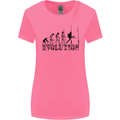 Evolution of Rugby Player Union Funny Womens Wider Cut T-Shirt Azalea