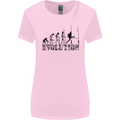 Evolution of Rugby Player Union Funny Womens Wider Cut T-Shirt Light Pink