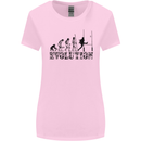 Evolution of Rugby Player Union Funny Womens Wider Cut T-Shirt Light Pink