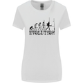 Evolution of Rugby Player Union Funny Womens Wider Cut T-Shirt White