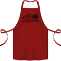 Evolution of Welsh Rugby Player Union Funny Cotton Apron 100% Organic Maroon