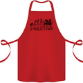 Evolution of Welsh Rugby Player Union Funny Cotton Apron 100% Organic Red