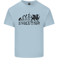 Evolution of Welsh Rugby Player Union Funny Mens Cotton T-Shirt Tee Top Light Blue