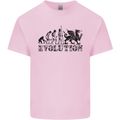 Evolution of Welsh Rugby Player Union Funny Mens Cotton T-Shirt Tee Top Light Pink