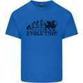 Evolution of Welsh Rugby Player Union Funny Mens Cotton T-Shirt Tee Top Royal Blue