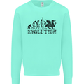 Evolution of Welsh Rugby Player Union Funny Mens Sweatshirt Jumper Peppermint