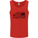 Evolution of Welsh Rugby Player Union Funny Mens Vest Tank Top Red