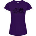 Evolution of Welsh Rugby Player Union Funny Womens Petite Cut T-Shirt Purple