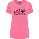 Evolution of Welsh Rugby Player Union Funny Womens Wider Cut T-Shirt Azalea