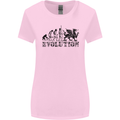 Evolution of Welsh Rugby Player Union Funny Womens Wider Cut T-Shirt Light Pink