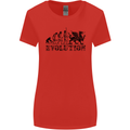 Evolution of Welsh Rugby Player Union Funny Womens Wider Cut T-Shirt Red