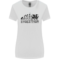 Evolution of Welsh Rugby Player Union Funny Womens Wider Cut T-Shirt White