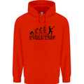 Evolution of a Cricketer Cricket Funny Childrens Kids Hoodie Bright Red