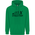 Evolution of a Cricketer Cricket Funny Childrens Kids Hoodie Irish Green