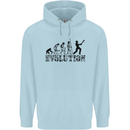 Evolution of a Cricketer Cricket Funny Childrens Kids Hoodie Light Blue