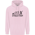 Evolution of a Cricketer Cricket Funny Childrens Kids Hoodie Light Pink