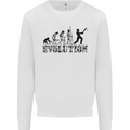 Evolution of a Cricketer Cricket Funny Kids Sweatshirt Jumper White