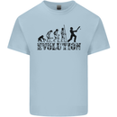 Evolution of a Cricketer Cricket Funny Kids T-Shirt Childrens Light Blue