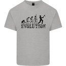 Evolution of a Cricketer Cricket Funny Kids T-Shirt Childrens Sports Grey