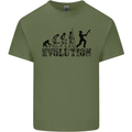 Evolution of a Cricketer Cricket Funny Mens Cotton T-Shirt Tee Top Military Green