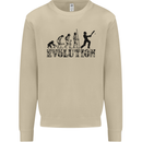 Evolution of a Cricketer Cricket Funny Mens Sweatshirt Jumper Sand