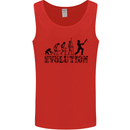 Evolution of a Cricketer Cricket Funny Mens Vest Tank Top Red