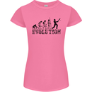 Evolution of a Cricketer Cricket Funny Womens Petite Cut T-Shirt Azalea