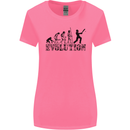Evolution of a Cricketer Cricket Funny Womens Wider Cut T-Shirt Azalea