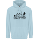 Evolution of a DJ Music DJing Vinyl Decks Childrens Kids Hoodie Light Blue