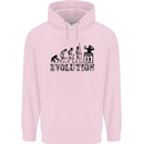 Evolution of a DJ Music DJing Vinyl Decks Childrens Kids Hoodie Light Pink