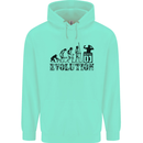 Evolution of a DJ Music DJing Vinyl Decks Childrens Kids Hoodie Peppermint