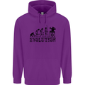 Evolution of a DJ Music DJing Vinyl Decks Childrens Kids Hoodie Purple