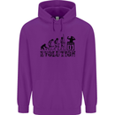 Evolution of a DJ Music DJing Vinyl Decks Childrens Kids Hoodie Purple
