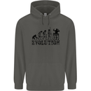 Evolution of a DJ Music DJing Vinyl Decks Childrens Kids Hoodie Storm Grey