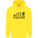 Evolution of a DJ Music DJing Vinyl Decks Childrens Kids Hoodie Yellow