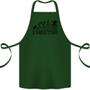 Evolution of a DJ Music DJing Vinyl Decks Cotton Apron 100% Organic Forest Green