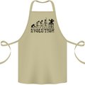 Evolution of a DJ Music DJing Vinyl Decks Cotton Apron 100% Organic Khaki