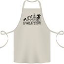 Evolution of a DJ Music DJing Vinyl Decks Cotton Apron 100% Organic Natural