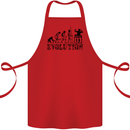 Evolution of a DJ Music DJing Vinyl Decks Cotton Apron 100% Organic Red