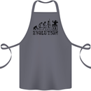 Evolution of a DJ Music DJing Vinyl Decks Cotton Apron 100% Organic Steel