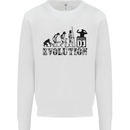 Evolution of a DJ Music DJing Vinyl Decks Kids Sweatshirt Jumper White