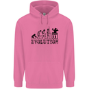 Evolution of a DJ Music DJing Vinyl Decks Mens 80% Cotton Hoodie Azelea